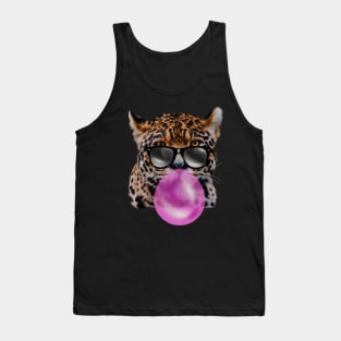 Jaguar with Blowing Gum, Love Big Cats Tank Top